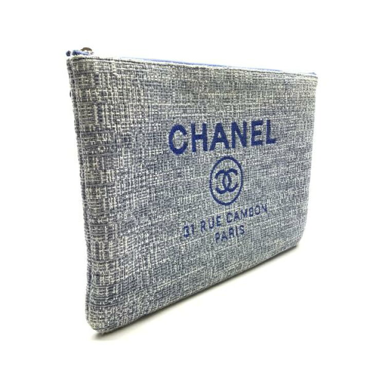 楽天市場】CHANEL シャネル A80117 ドーヴィル クラッチバッグ 