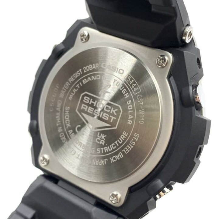 楽天市場】CASIO カシオ 腕時計 G-SHOCK GST-W110-1AJF G-STEEL 