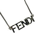 FENDI フェンディ ネックレス ペンダント FENDI ROMA ネックレス ペンダント アクセサリー ジュエリー ブラック 黒 管理RY23002322