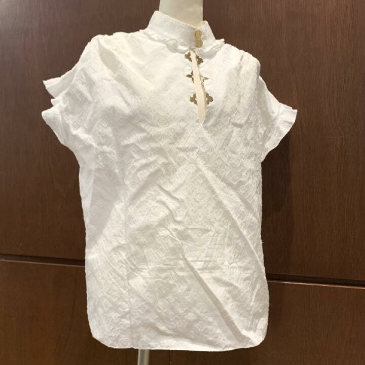 楽天市場】LOUIS VUITTON ルイヴィトン 1A5M06 フリルブラウス 40 L 