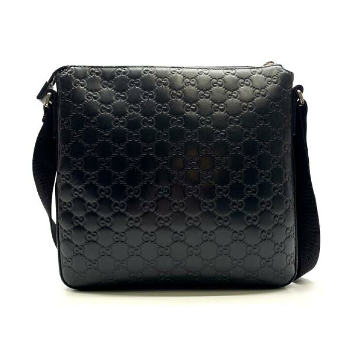 楽天市場】GUCCI グッチ 406408 シグネチャー レザー メッセンジャー 