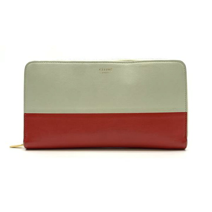 楽天市場】CELINE セリーヌ 長財布 レザー ラウンドファスナー バイ 