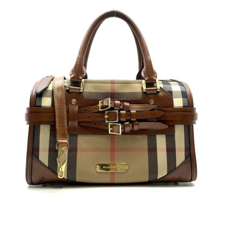 楽天市場】BURBERRY バーバリー ミニ ボストンバッグ ノバチェック