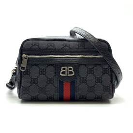 GUCCI BALENCIAGA グッチ バレンシアガ ハッカープロジェクト カメラバッグ グレー系 680128 ショルダーバッグ ポシェット 管理RY23003443