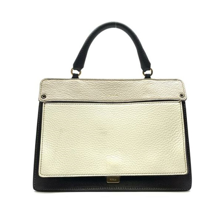 楽天市場】FURLA フルラ レザー ハンドバッグ トートバッグ バイカラー 