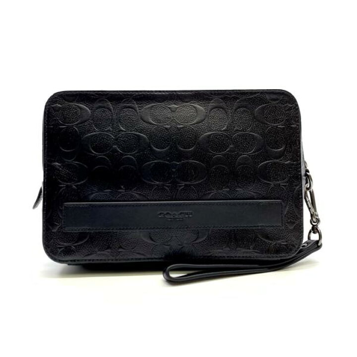 楽天市場】COACH コーチ 93544 クラッチバッグ セカンドバッグ 黒 