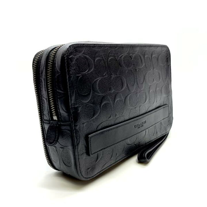 楽天市場】COACH コーチ 93544 クラッチバッグ セカンドバッグ 黒 