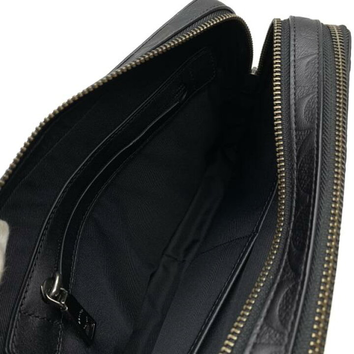楽天市場】COACH コーチ 93544 クラッチバッグ セカンドバッグ 黒 