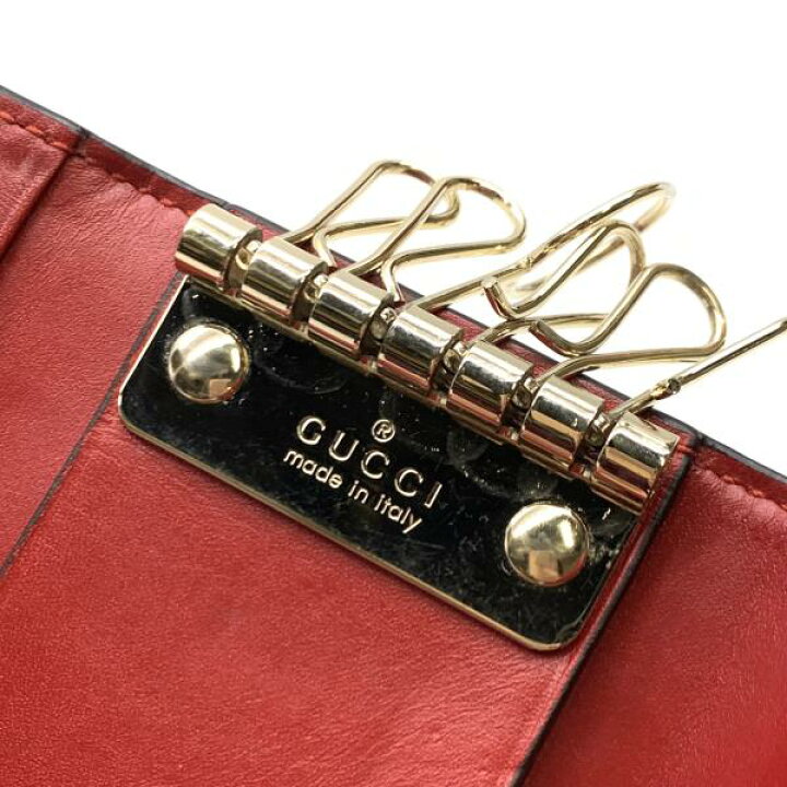 楽天市場】GUCCI グッチ 388682 キーケース キーリング シマ 6連 型  