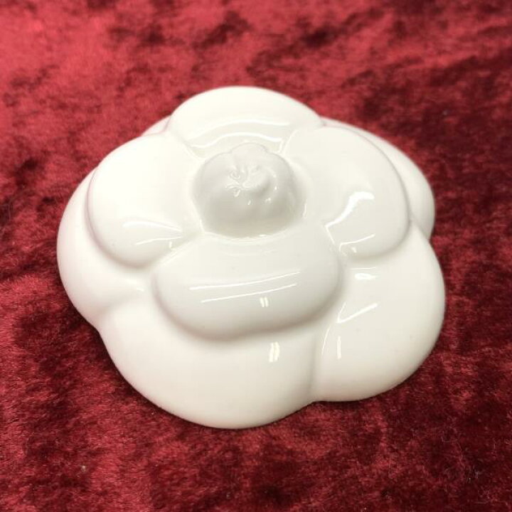 楽天市場】未使用 CHANEL シャネル カメリア ペーパーウェイト 白 