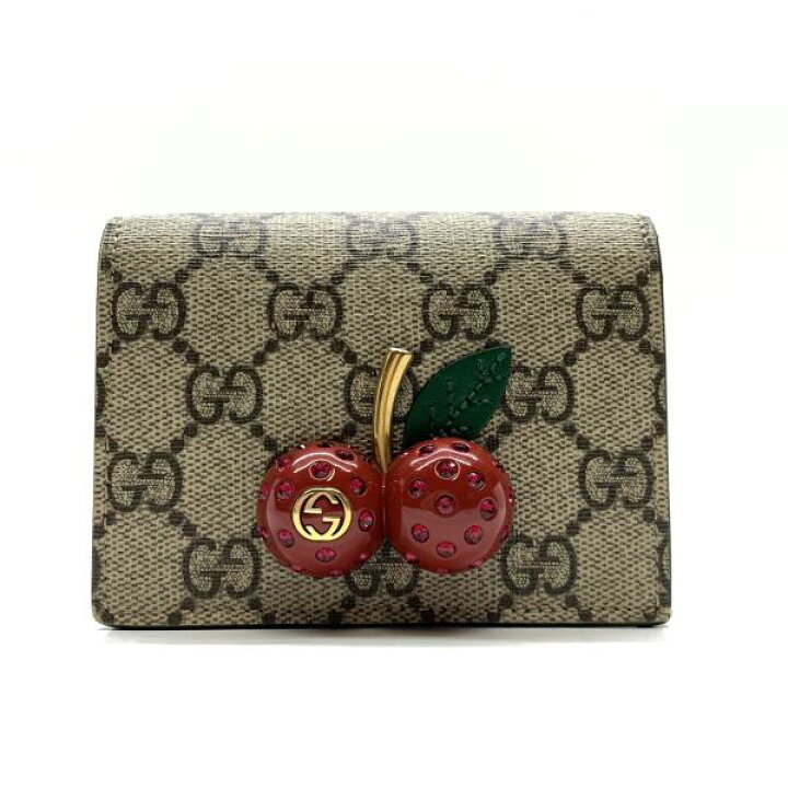 楽天市場】GUCCI グッチ 476050 チェリー スモール コンパクト 