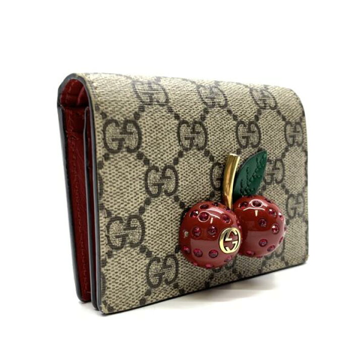 楽天市場】GUCCI グッチ 476050 チェリー スモール コンパクト 