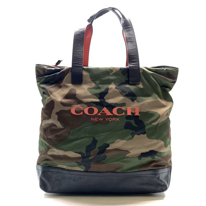 楽天市場】COACH コーチ F71758 ナイロン トートバッグ ショルダー 