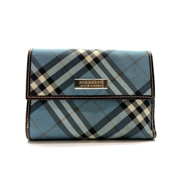 楽天市場】BURBERRY BLUE LABEL バーバリー ブルーレーベル 二つ折り  