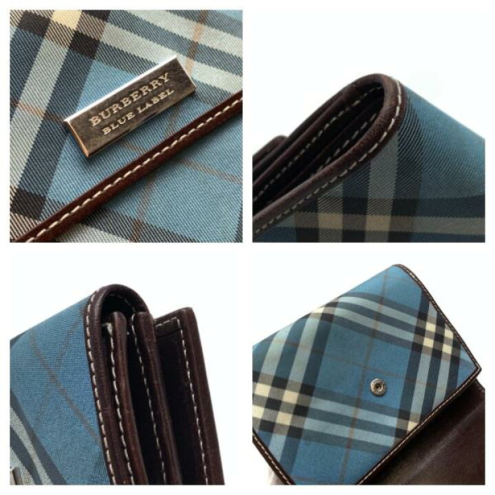 楽天市場】BURBERRY BLUE LABEL バーバリー ブルーレーベル 二つ折り 