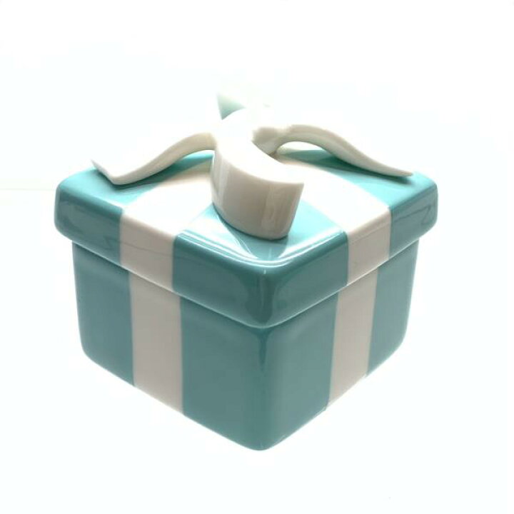 楽天市場】未使用 TIFFANY ティファニー ミニブルー ボウボックス 小物 