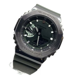 CASIO カシオ 腕時計 GM-2100B-3AJF G-SHOCK アナデジ クオーツ メタルカバード デイデイト カーキ 樹脂バンド メンズ 管理RY24000077