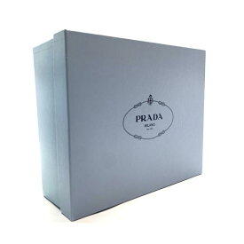 PRADA プラダ 空箱 箱のみ 収納ケース ボックス BOX 保存箱 水色 ブルー インテリア 30.5×25.5×11cm 付属品 管理RY189