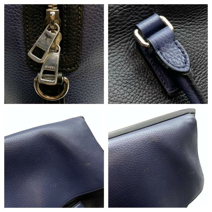 楽天市場】GUCCI グッチ 411872 レザー ボストンバッグ バイカラー 