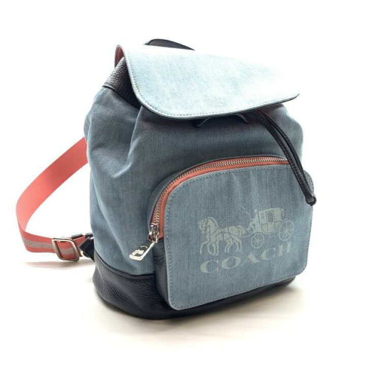 楽天市場】COACH コーチ 91139 デニム リュックサック デイバック 