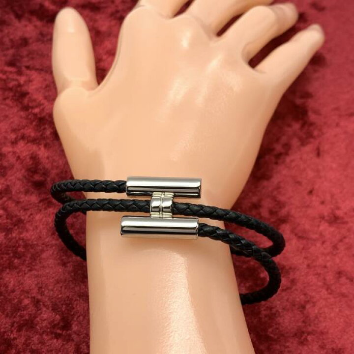 楽天市場】HERMES エルメス トゥルニス トレッセ レザー ブレスレット 