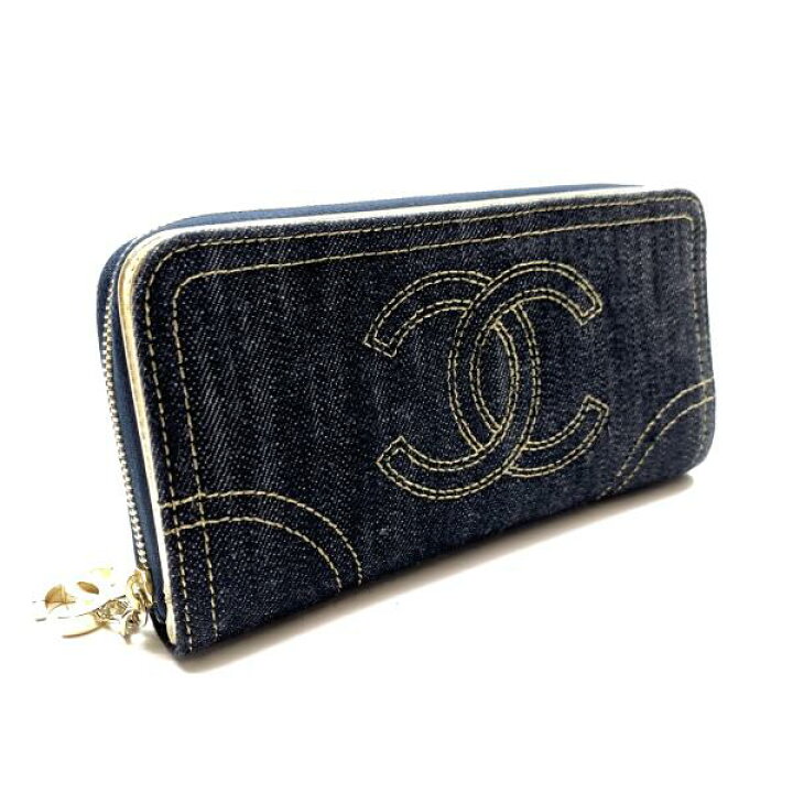 楽天市場】CHANEL シャネル A31990 長財布 スパークリングデニム  