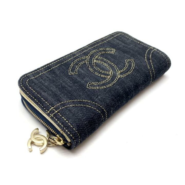 楽天市場】CHANEL シャネル A31990 長財布 スパークリングデニム  
