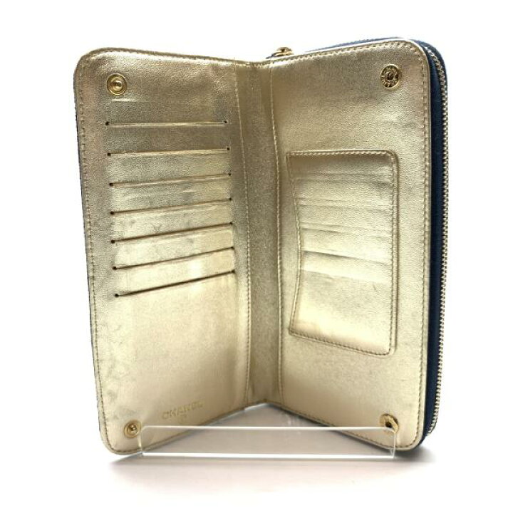 楽天市場】CHANEL シャネル A31990 長財布 スパークリングデニム  