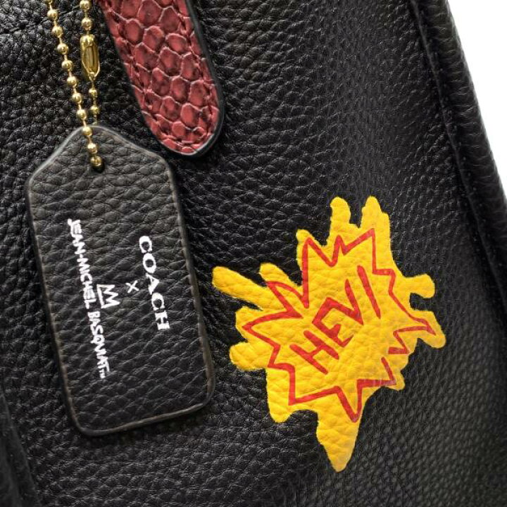 美品 COACH バスキアトート ハンドバッグ ショルダーバッグ C5661 