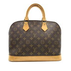 LOUIS VUITTON ルイヴィトン M51130 アルマ モノグラム ハンドバッグ ファスナー開閉 ブラウン 茶色 レディース かばん 管理RY24001107