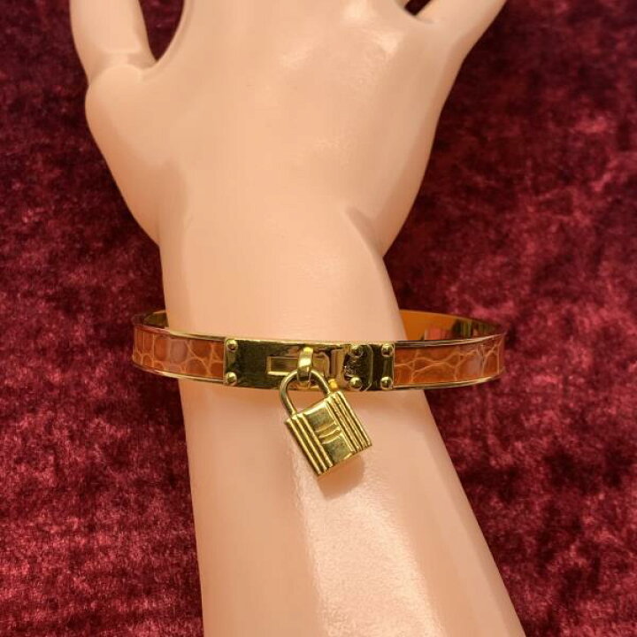 楽天市場】HERMES エルメス ケリー バングル ブレスレット カデナ 
