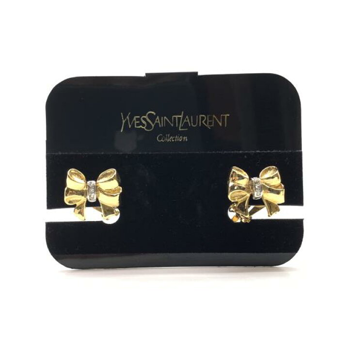 楽天市場】YSL イヴサンローラン ヴィンテージ リボン イヤリング 