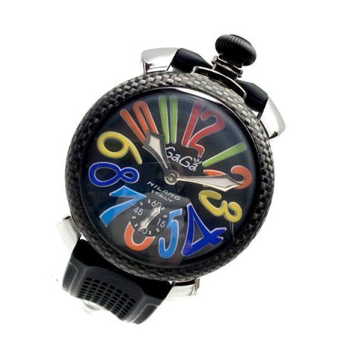 楽天市場】GaGa MILANO ガガミラノ 5015.01S マヌアーレ 48mm 手巻き 