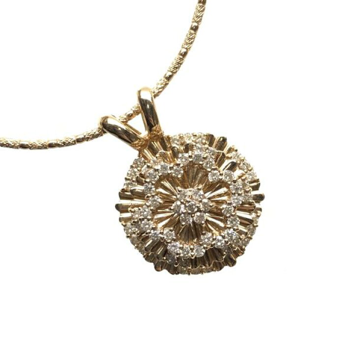 楽天市場】K18 750 ネックレス ペンダント 18.6g MD1.54ct ピンク 