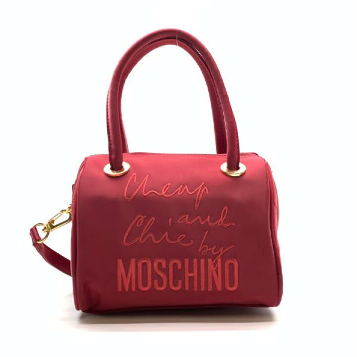 楽天市場】MOSCHINO モスキーノ ナイロン ハンドバッグ ショルダー 