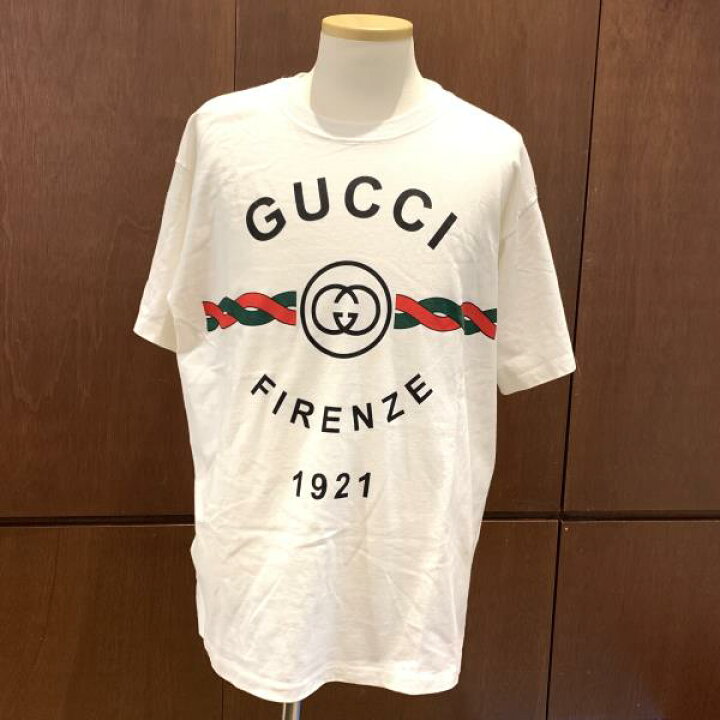 楽天市場】GUCCI グッチ 616036 GUCCI FIRENZE コットンジャージー M 
