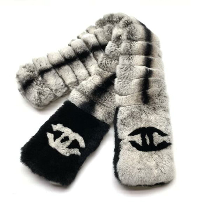 楽天市場】美品 CHANEL シャネル オリラグ ココマーク CCマーク ファー 