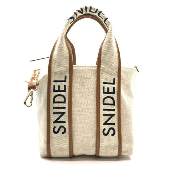 楽天市場】SNIDEL スナイデル キャンバス レザー ミニ ハンドバッグ 