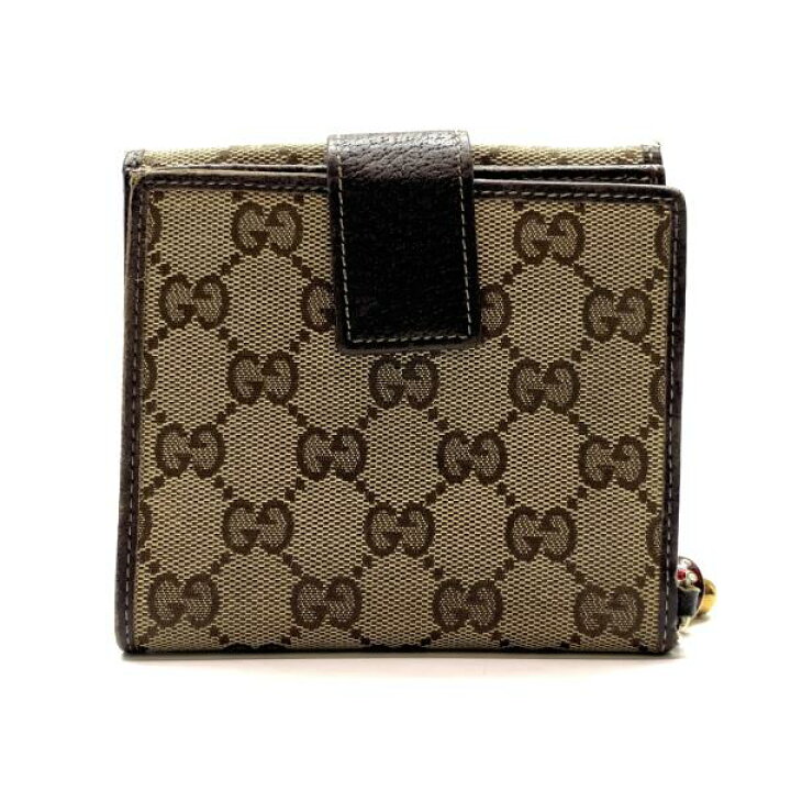 楽天市場】GUCCI グッチ 二つ折り 財布 GGキャンバス レザー キノコ 