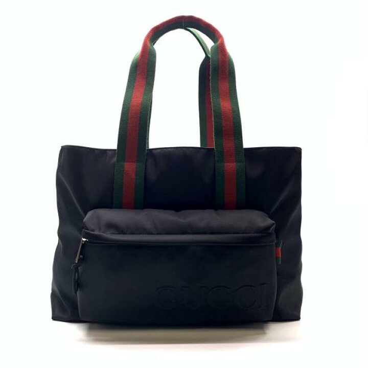 楽天市場】美品 GUCCI グッチ 802172 ロゴ ラージ トートバッグ 