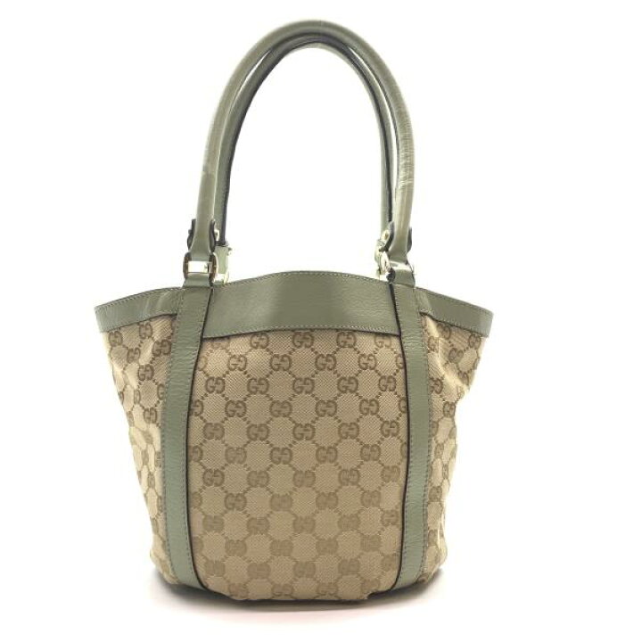 楽天市場】GUCCI グッチ 211983 トートバッグ GGキャンバス レザー 
