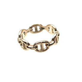 HERMES エルメス シェーヌダンクル アンシェネ リング PM サイズ49 約9号 K18PG 750 レディース アクセサリー ジュエリー 管理RY25000788