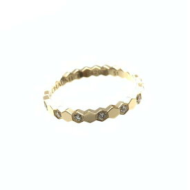 CHAUMET ショーメ 081932-051 ビー ドゥ ショーメ ビーマイラブ ハニカム リング 指輪 K18YG 750 サイズ51 約10.5号 仕上済 管理RY25000367