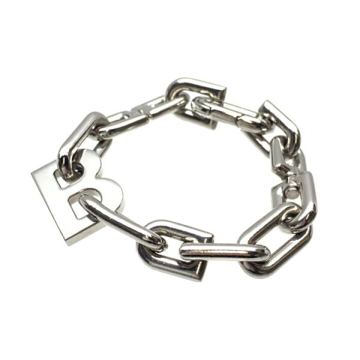 楽天市場】BALENCIAGA バレンシアガ B Chain スリム ブレスレット S 
