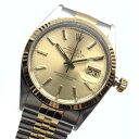ROLEX ロレックス 腕時計 16013 デイトジャスト コンビ シャンパン文字盤 ジュビリーブレス SS/YG 自動巻き メンズ 管…