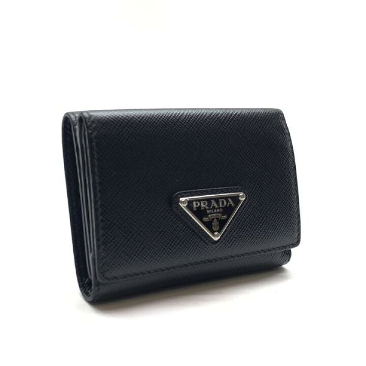楽天市場】PRADA プラダ 2MH042 サフィアーノトライアングル 財布 三 