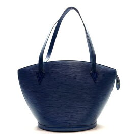 LOUIS VUITTON ルイヴィトン M52275 サンジャックPM エピ トレンドブルー 青 ショルダー トートバッグ ファスナー レザー 管理RY25004909