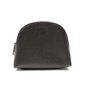 FURLA フルラ ポーチ マルチケース ファスナー開閉 レザー グレー 灰色 コスメポーチ 化粧ポーチ レディース 雑貨 管理RY25004840