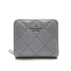 Kate spade ケイトスペード 二つ折り 財布 キルティング ブルー 青 水色 コインケース 小銭入れ カードケース レディース 管理RY25003161
