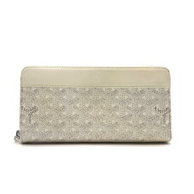 GOYARD ゴヤール 長財布 マティニョンGM ホワイト 白 ラウンドファスナー PVC ロングウォレット レディース メンズ 管理RY26000764